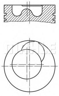 Поршень MAHLE / KNECHT 209 41 00 (фото 1)