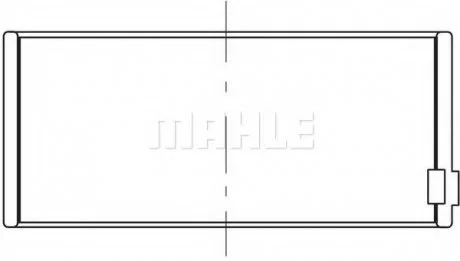 Комплект підшипників ковзання колінчастого валу.. MAHLE / KNECHT 209 PL 20225 000 (фото 1)