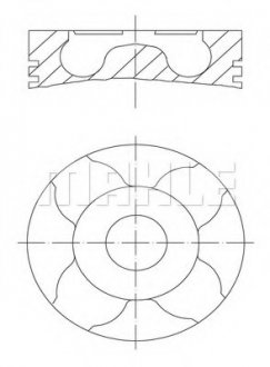 Поршень MAN 120.00 D2066 LF01-03 MAHLE / KNECHT 229 32 00 (фото 1)