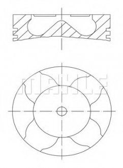 Поршень двигуна MAHLE / KNECHT 229 54 00 (фото 1)