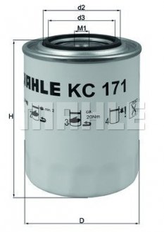 Фільтр топл. IVECO (TRUCK) (Knecht-Mahle) MAHLE / KNECHT KC171 (фото 1)