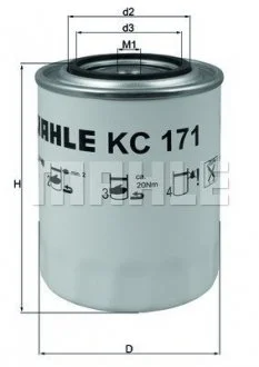 Фильтр топл. IVECO (TRUCK) (Knecht-Mahle) MAHLE / KNECHT KC171