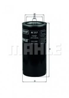 Фильтр топл. DAF (TRUCK) (Knecht-Mahle) MAHLE / KNECHT KC217