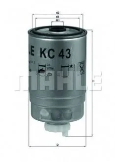 Топливный фильтр MAHLE / KNECHT KC43