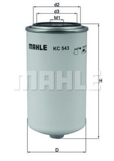 Фільтр паливний MAHLE / KNECHT KC 543
