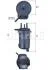 Фильтр топливный Mahle KL600D