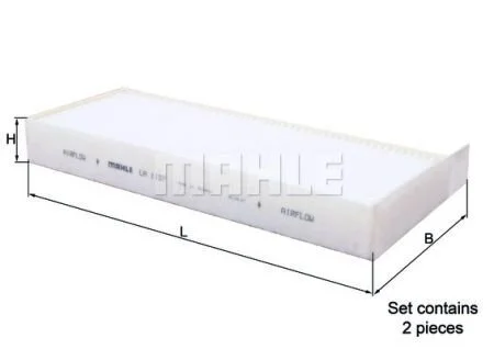 Фото 1 - фільтр салону MAHLE / KNECHT LA 1157/S Фільтр салону MAHLE / KNECHT LA 1157/S (фото 1)