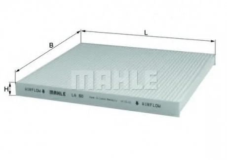 (MAHLE) RENAULT SCENIC I (+ A/C) 97-99 /234 X 223 X 19/ MAHLE / KNECHT LA60