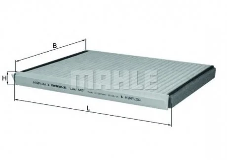 Фильтр салона MAHLE / KNECHT LAK 447