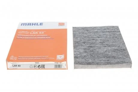 Фильтр салона VW, SEAT угольный (Knecht-Mahle) MAHLE / KNECHT LAK63