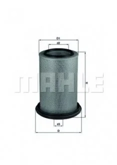(MAHLE) RENAULT - trucks MANAGER G200, G210, G230 91-96 (H = 382 mm) MAHLE / KNECHT LX229 (фото 1)