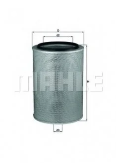 Фото 1 - фильтр воздуха MAHLE / KNECHT LX674 Фильтр воздуха MAHLE / KNECHT LX674 (фото 1)