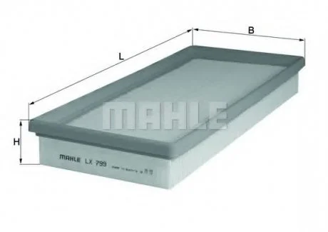 (MAHLE) FORD MONDEO 2.5i 24V 94-00 /319 X 147 X 42.3/ MAHLE / KNECHT LX799