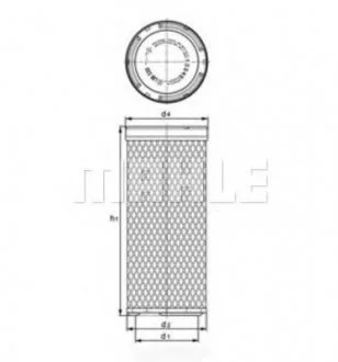 Фільтр повітряний MAHLE / KNECHT LXS 223