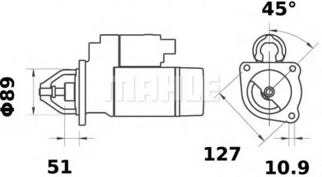 Фото 1 - стартер MAHLE / KNECHT MS 235 Стартер MAHLE / KNECHT MS 235 (фото 1)