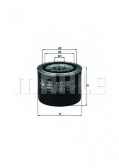 Фільтр масляний Mahle Honda MAHLE / KNECHT OC77