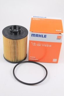 Фильтр масляный двигателя OPEL ASTRA G, H 98-, CORSA D, B, C 96- (-) MAHLE / KNECHT OX173/2D (фото 1)