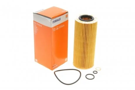 Фильтр масла BMW 352/525/530/730D E65 10/02-, X3/X5/X6 3.0D 02- MAHLE / KNECHT OX 177/3D