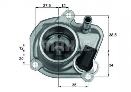 Термостат системы охлаждения двигателя MAHLE / KNECHT TI 29 87 (фото 1)