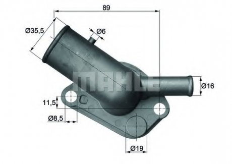 Термостат системы охлаждения двигателя MAHLE / KNECHT TI 64 87 D (фото 1)