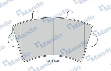 Гальмівні колодки до дисків OPEL OPEL MOVANO 1998 >>] MANDO MBF015025