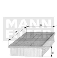 Фільтр повітряний MANN C2582/1