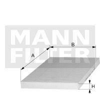 Фильтр салона MANN CU3023