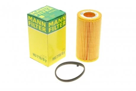 Фільтр масляний Volvo S40 (2.4,2.5I)/S60/S80 2.4D 06-/XC90 02- MANN HU 719/8 Y
