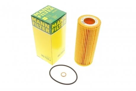 Фільтр олії BMW 1 E81,E87,3 E46,E90E91,5 E60,E61,7 E65,E66,E67,X3 E83 2.0/2.0D/4.4D 01- MANN HU 722 x