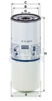 Фільтр масла MANN W11020/1
