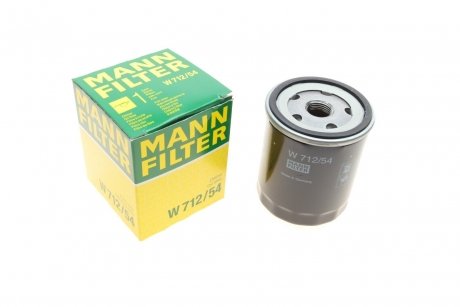 Фильтр масляный двигателя MANN W712/54 (фото 1)