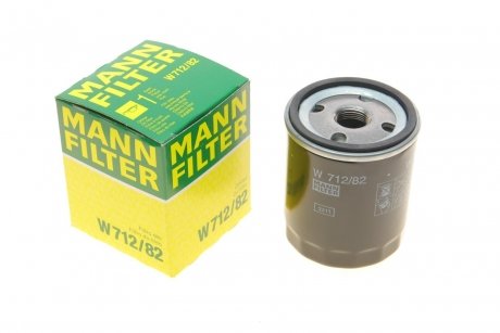 Фільтр масляний двигуна MANN W712/82 (фото 1)