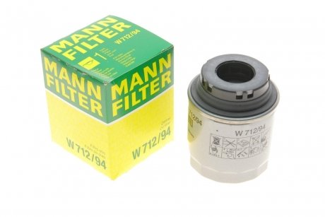 Фильтр масл VW Polo 1.6 10- MANN W712/94 (фото 1)