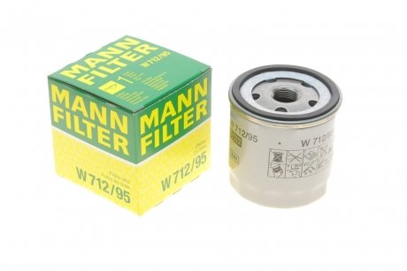 Фільтр олії VW GOLF VII 1.2-1.4TSI 11/12-, UP 1.0 12/11- MANN W 712/95
