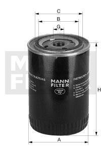Масляный фильтр, Фильтр, Гидравлическая система привода рабочего оборудования MANN W 723/3