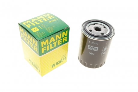 Фильтр масляный двигателя MANN W830/1 (фото 1)