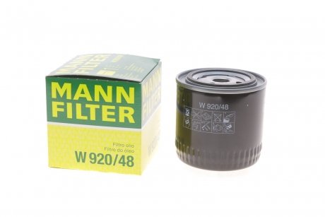 Фильтр масляный двигателя NISSAN PATHFINDER, NAVARA 2.5 dCi 05- MANN W920/48