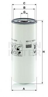 Фильтр топлива MANN WDK11102/24
