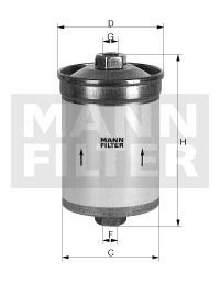 Фильтр топливный MANN WK618 (фото 1)