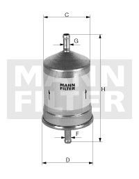 Фильтр топливный MANN WK66/1