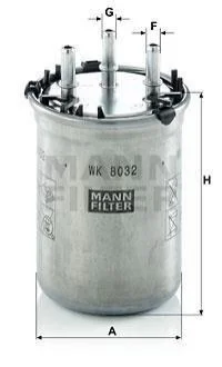 Фільтр палива MANN WK 8032