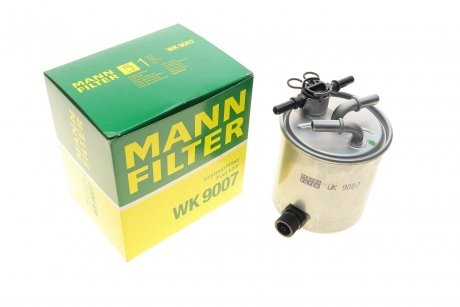 Фильтр топлива DACIA LOGAN 1.5 dCi 03/05- /под датчик воды/ /к-кт с клапаном/ MANN WK 9007 (фото 1)