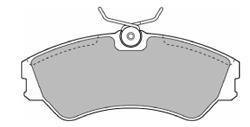 Комплект тормозных колодок, дисковый тормоз MAPCO 6384 (фото 1)