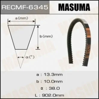 Фото ремінь клиновий MASUMA 6345 Ремінь клиновий MASUMA 6345