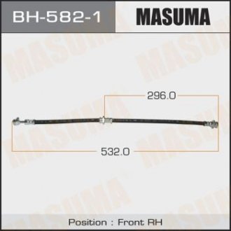 Шланг гальмівний MASUMA BH5821