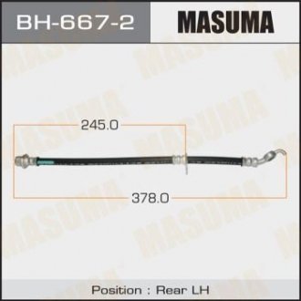 Шланг гальмівний MASUMA BH6672