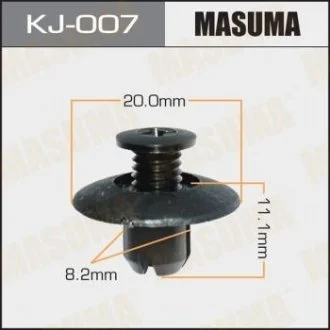 Кліпса (пластикова кріпильна деталь),. MASUMA KJ-007
