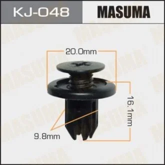 Кліпса (пластикова кріпильна деталь).. MASUMA KJ-048