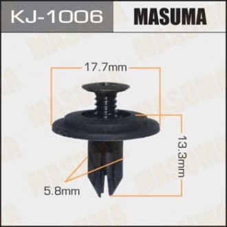 Кліпса (пластикова кріпильна деталь) MASUMA KJ-1006