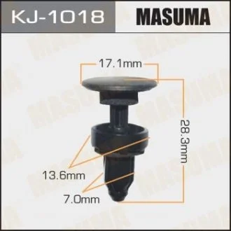 Кліпса (пластикова кріпильна деталь) MASUMA KJ-1018